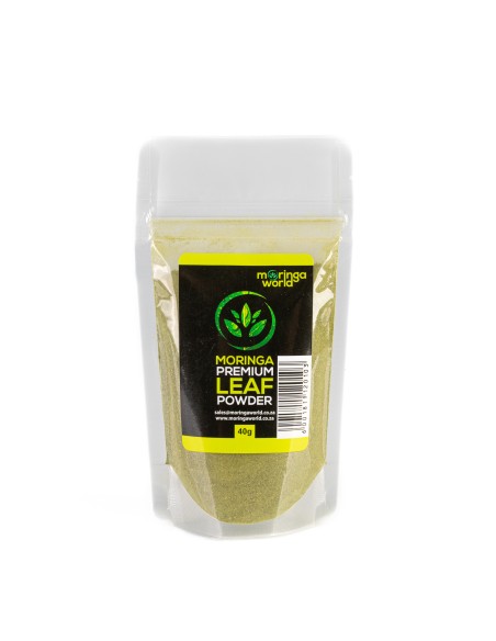Moringa Leaf Powder Stand-up Pouch 40g | Moringa World